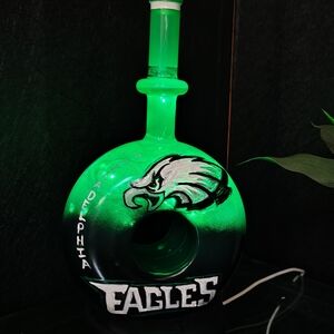 Green and Black Eagles Art Piece